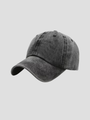 Unisex Baseball Cap 100% Cotton Fits Men Women Washed Denim Adjustable Cap